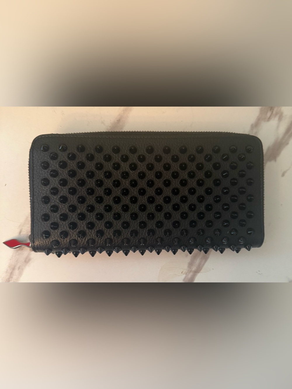 CHRISTIAN LOUBOUTIN Panettone Spiked Wallet, EUC, MSRP $950